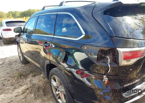 2015 Toyota Highlander Limited V6 z USA, uszkodzony, nr VIN 5TDDKRFHXFS114803